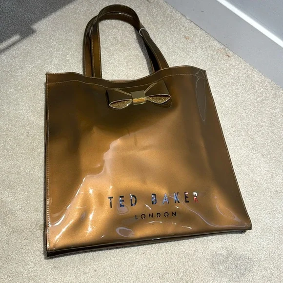 Ted baker brown gold shoulder bag - Picture 2 of 7